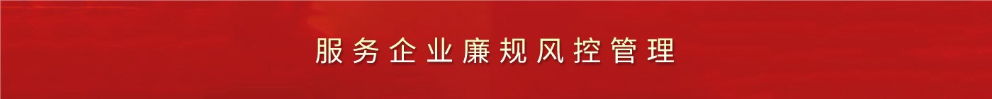 服务企业廉规风控管理